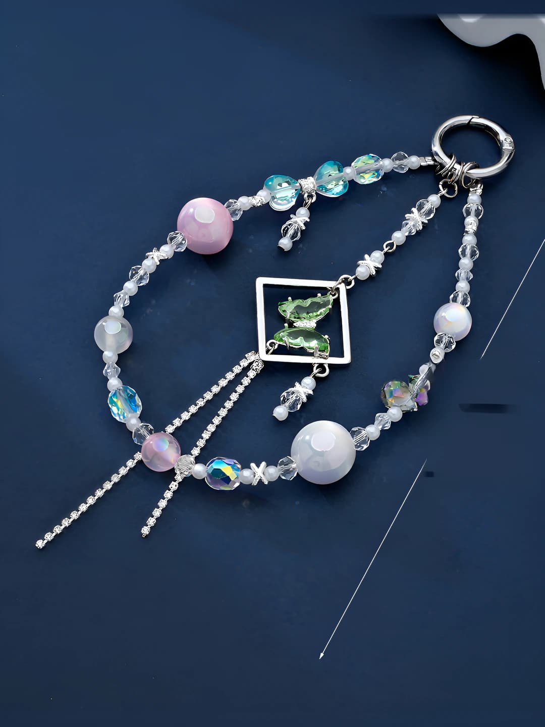 K6245 Bow Tassel Pendant Charm
