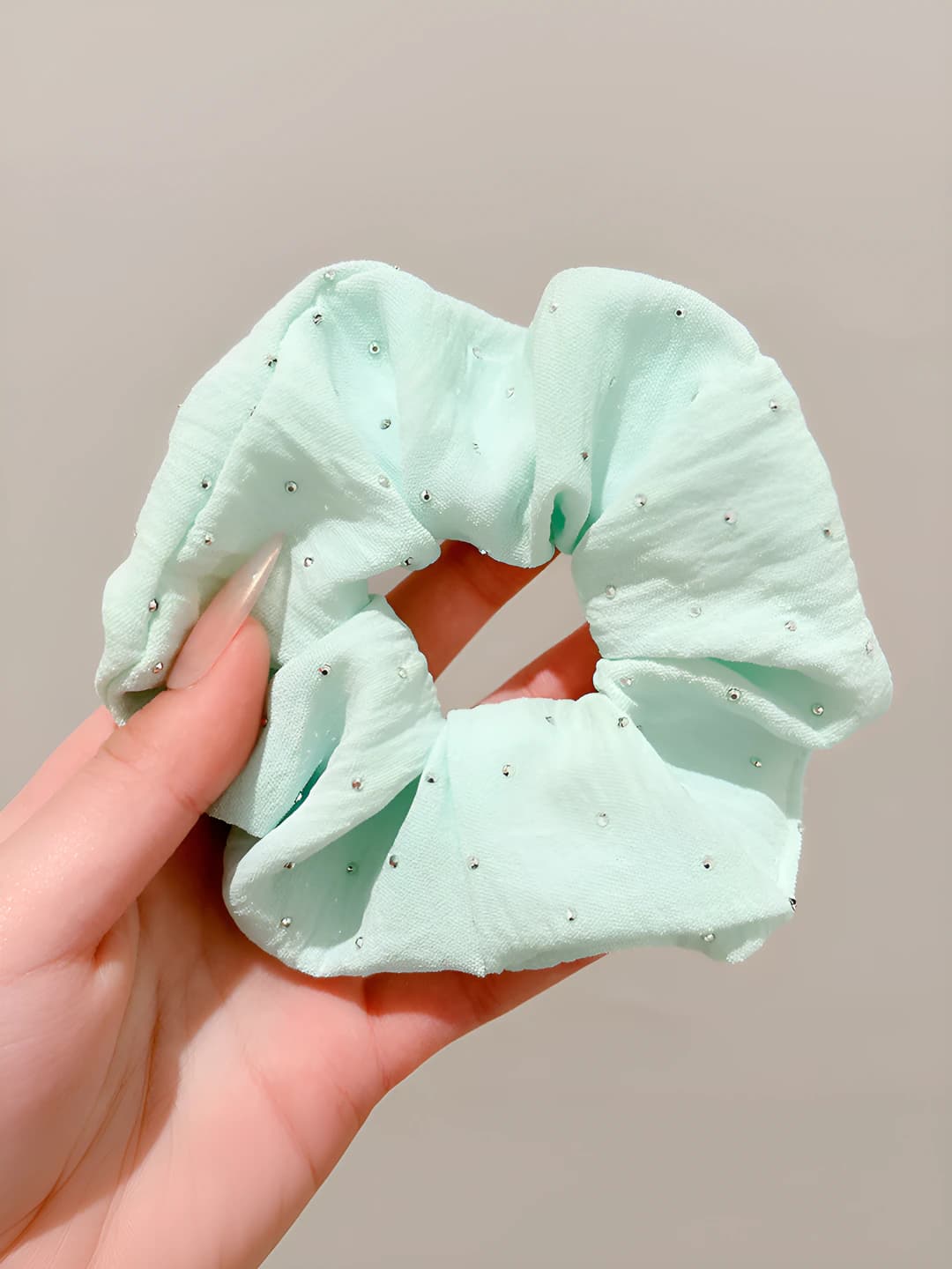 Голубой, стразы, 10 см