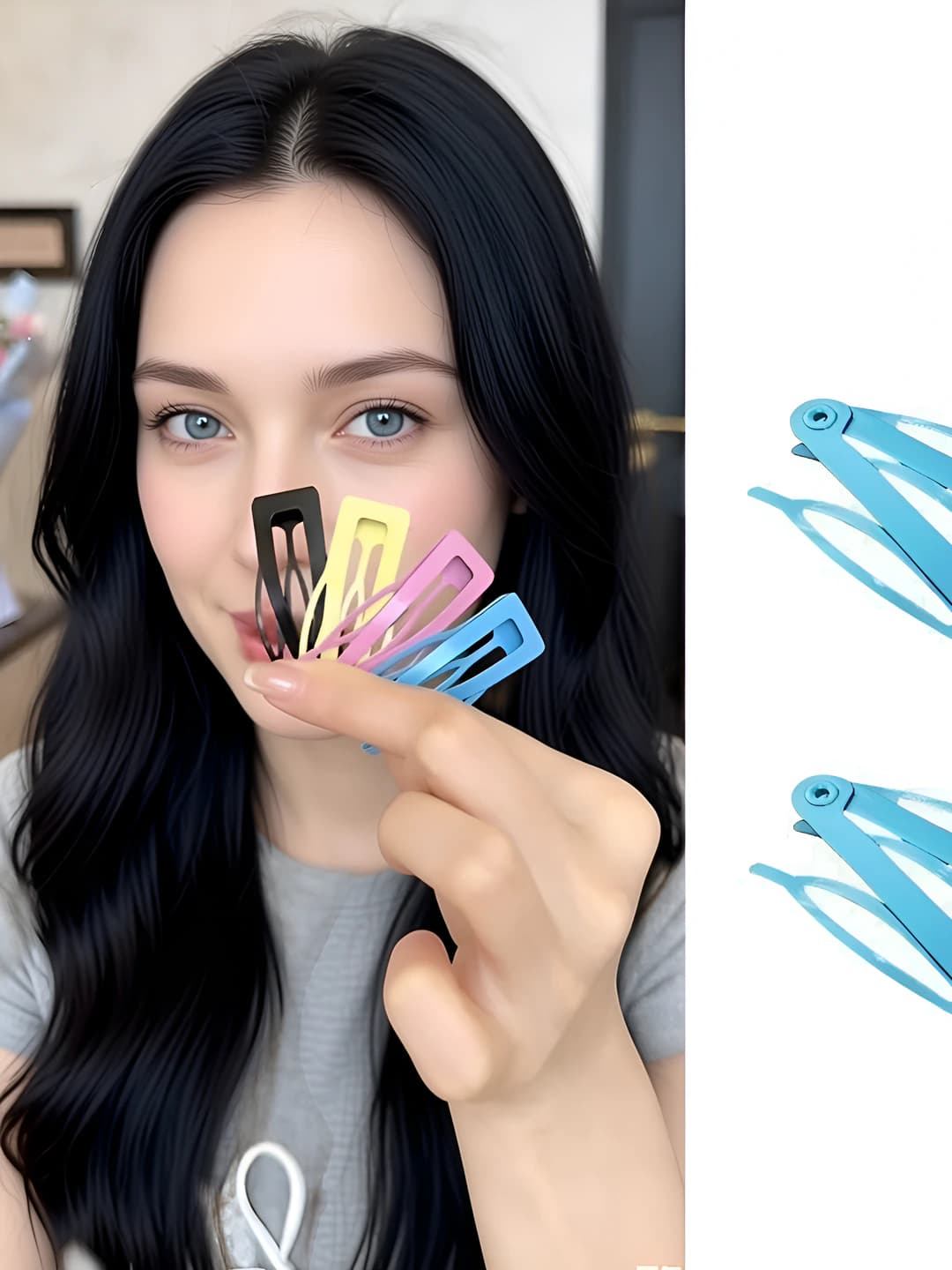 3# Синяя BB-расчёска, 4.5 см