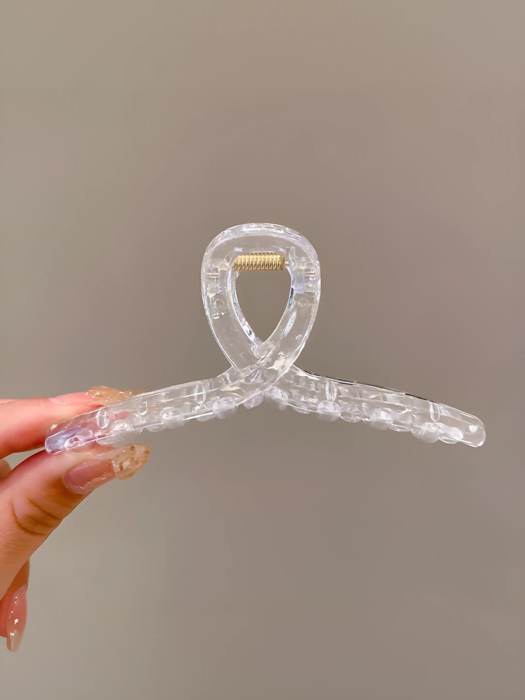Clear Y-shaped clip