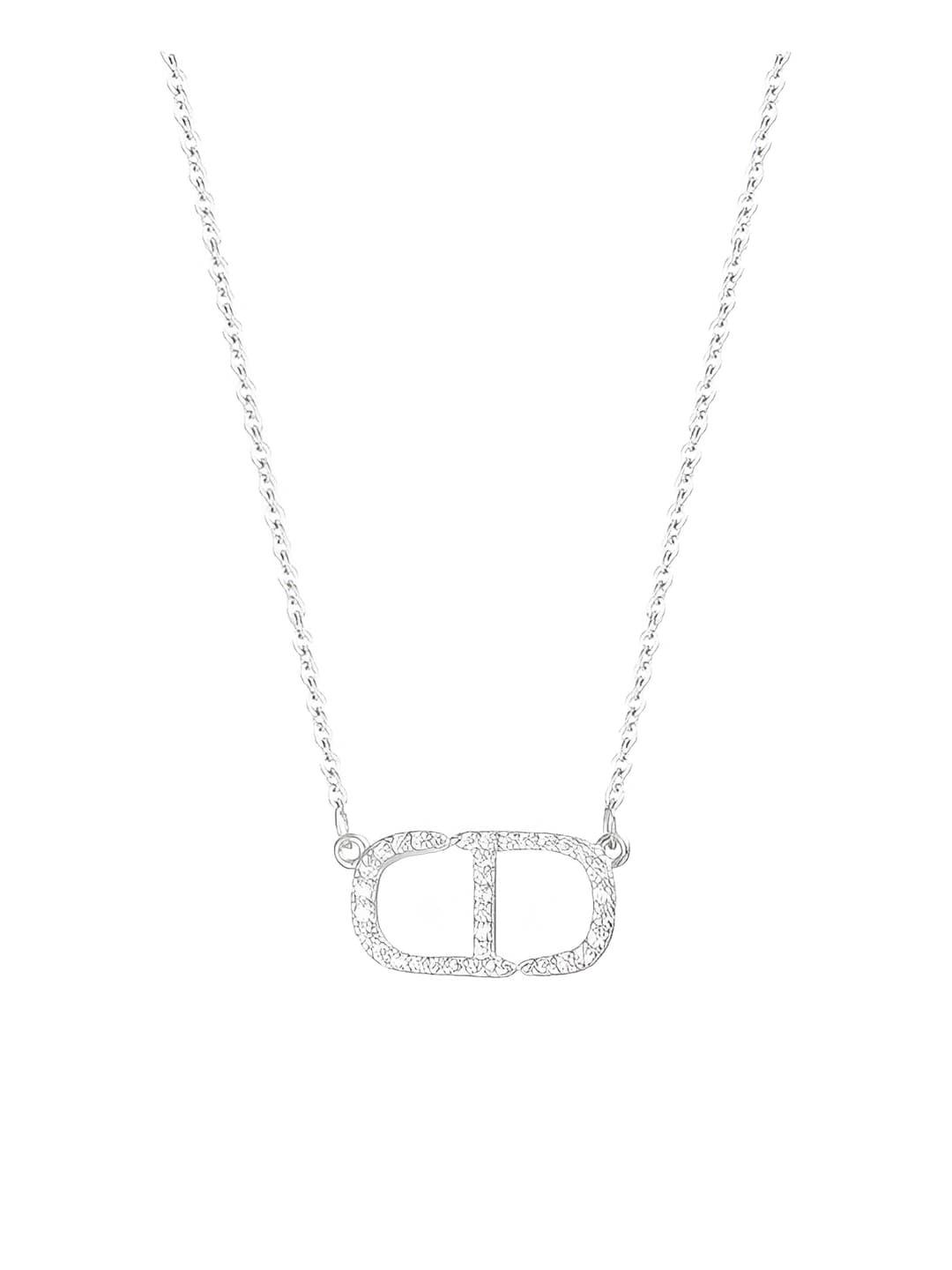 Pig nose chain white gold