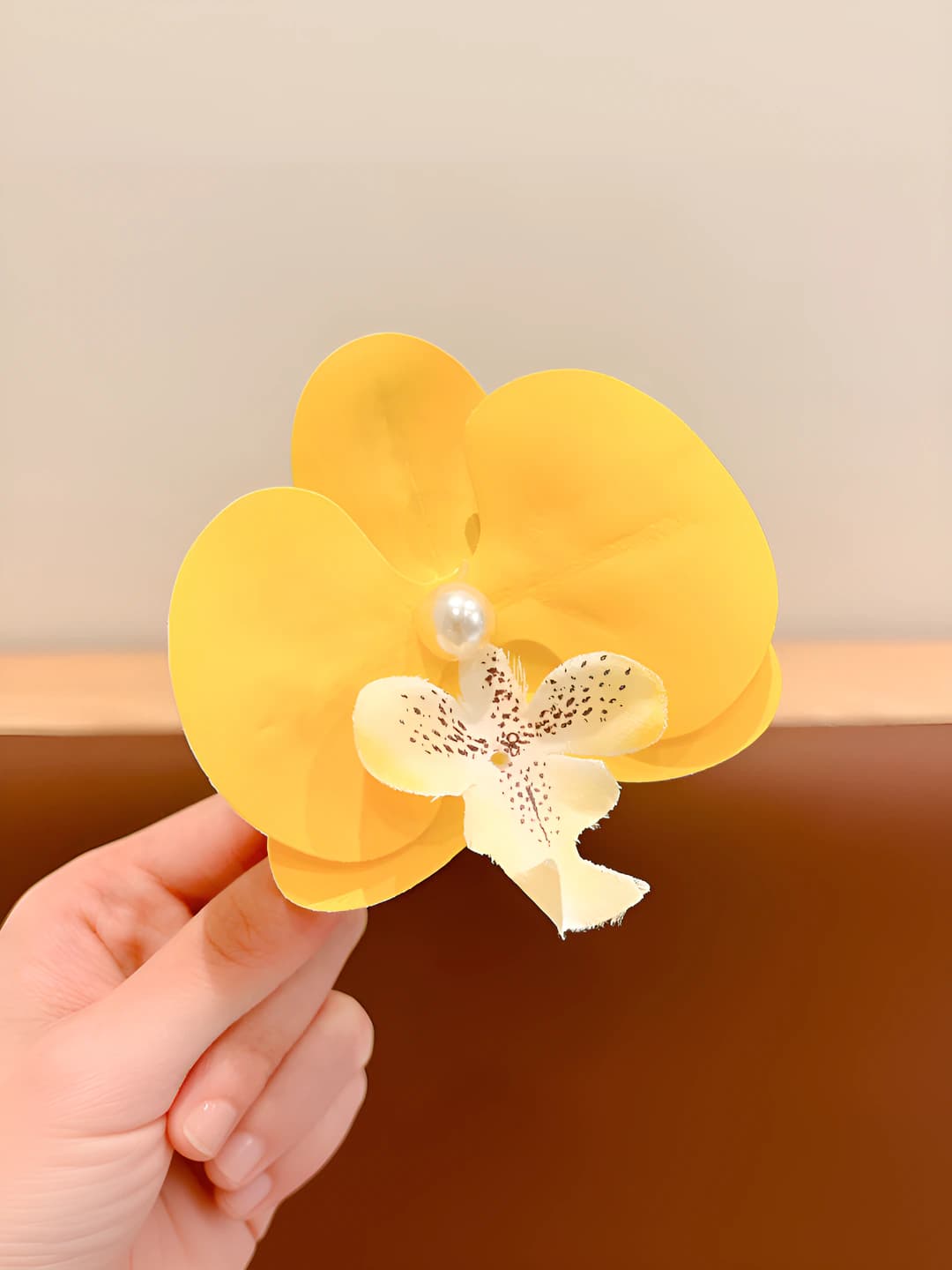 8# Sariq phalaenopsis qisqich (~4cm)