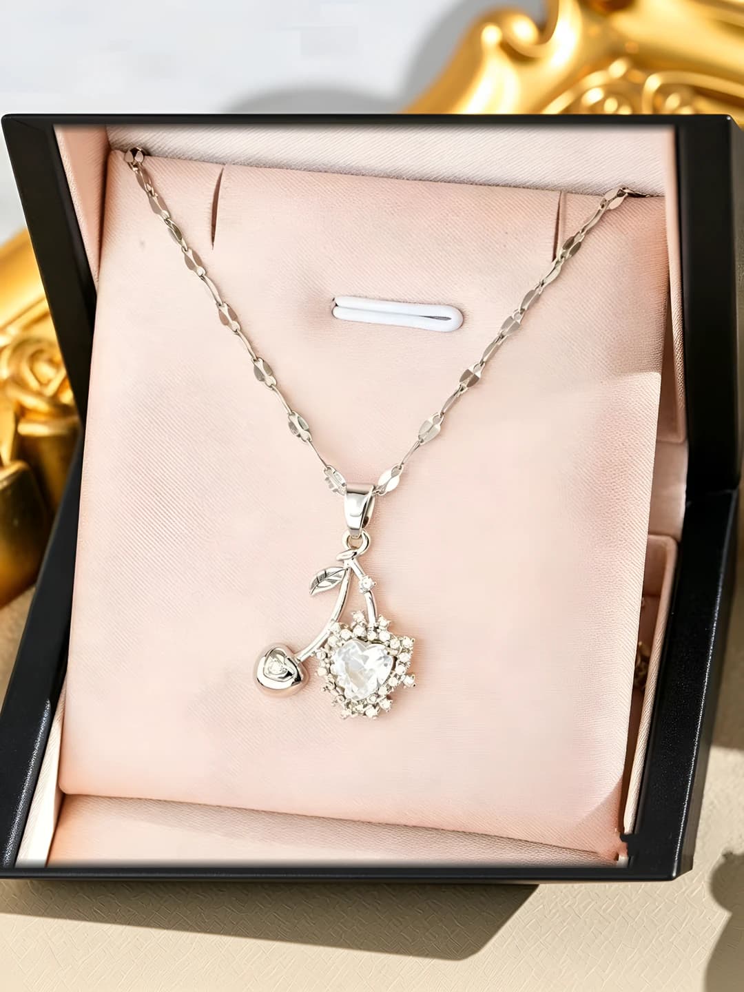 643 cherry chain - Silver-white