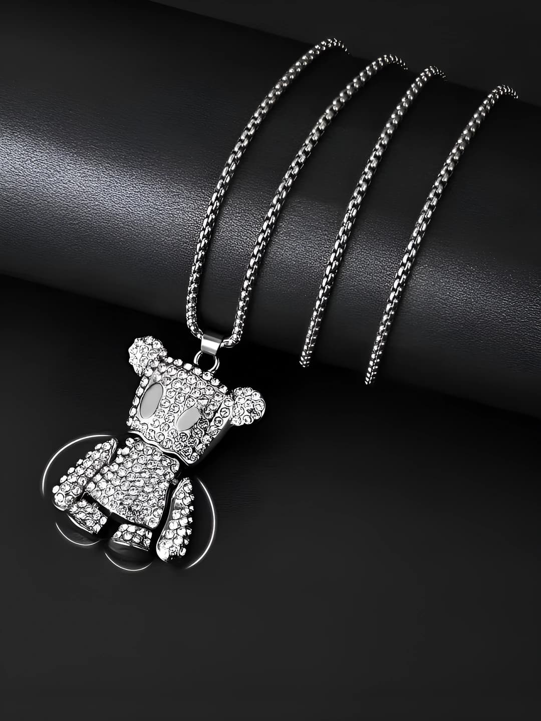 Paper bag bear + [70cm titanium chain]