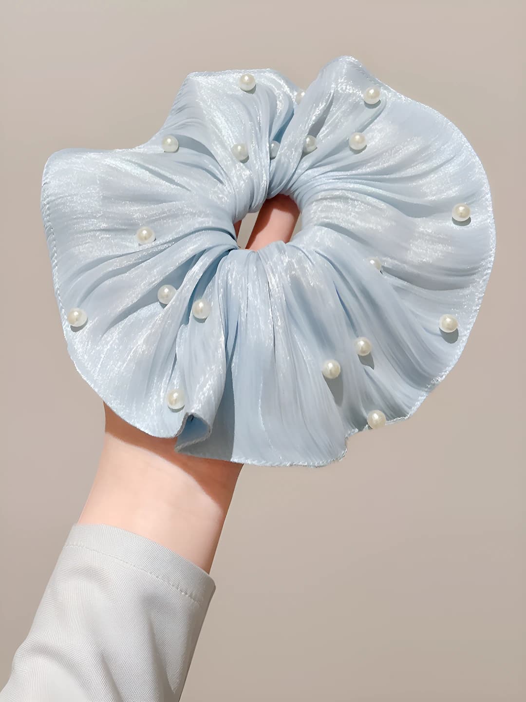 3# Blue pearl ruffle 20 cm