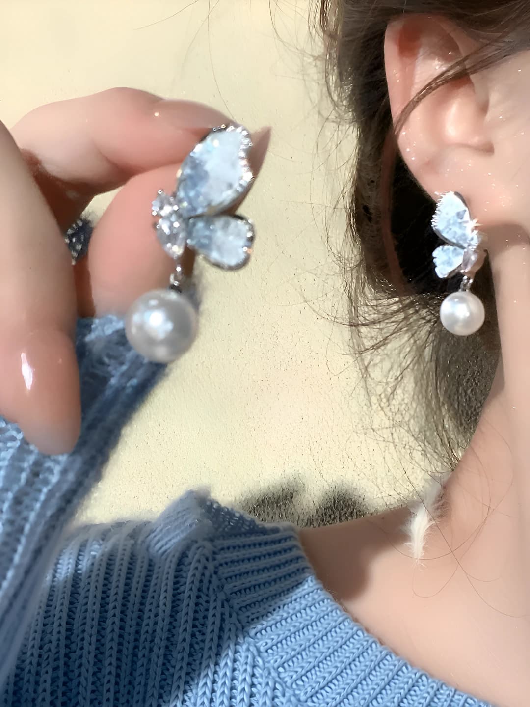 Dengiz tuzi tasmali marvaridli quloqcha