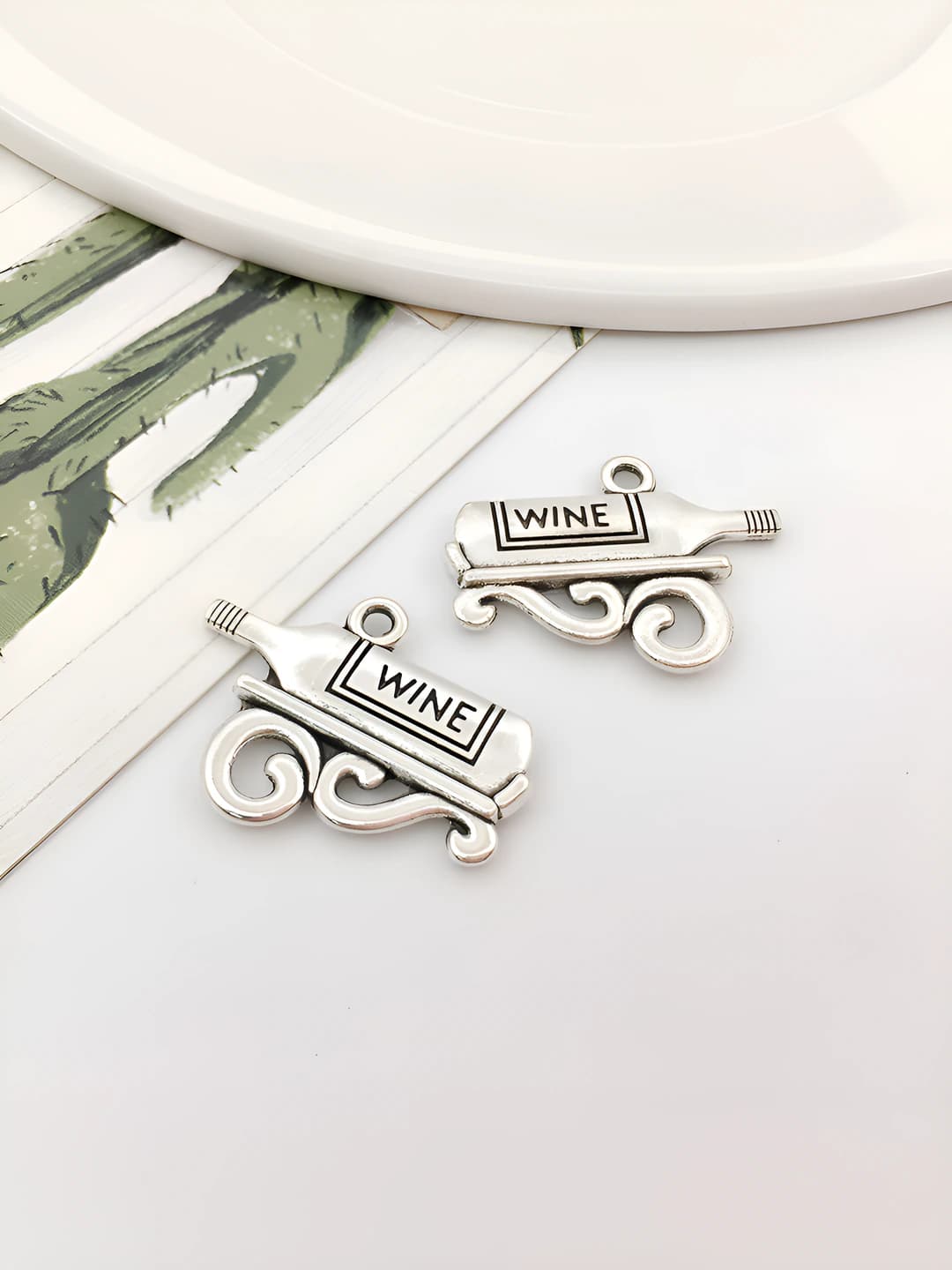 Antique silver wine rack 1 pc