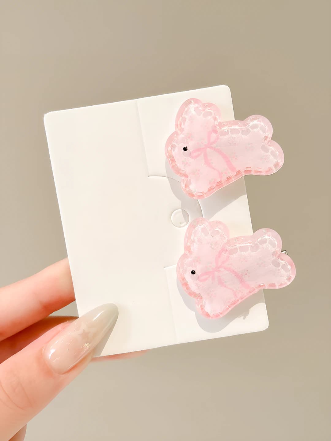 8# Bunnies pair - Light pink