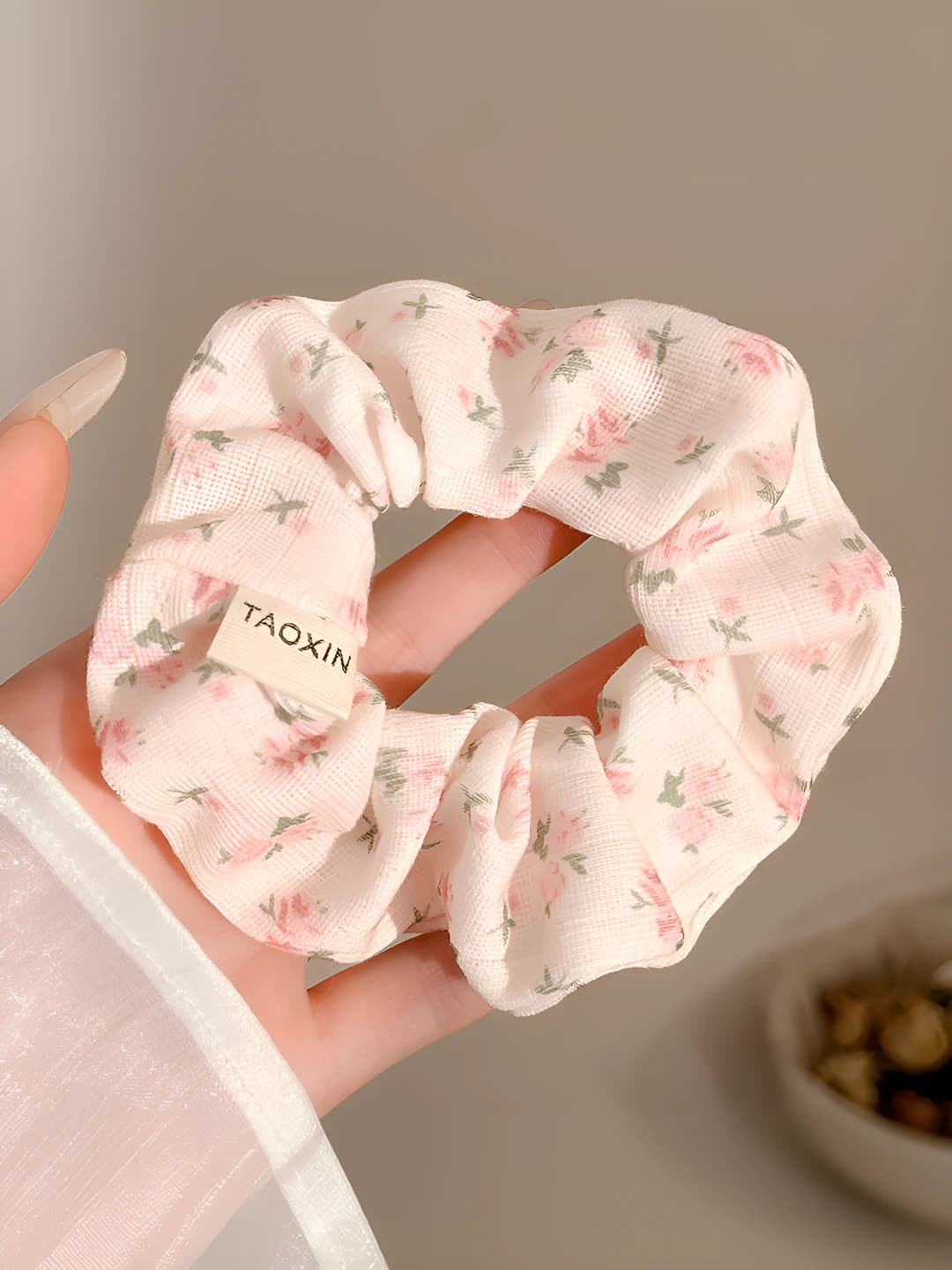 Pink, floral, 11 cm