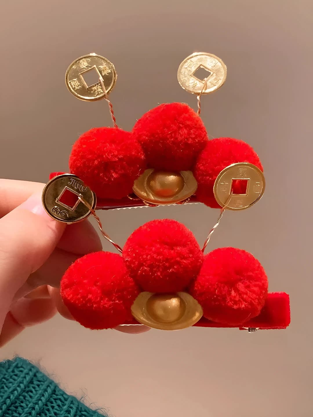 Red Hair Clip [2 pcs] 6cm