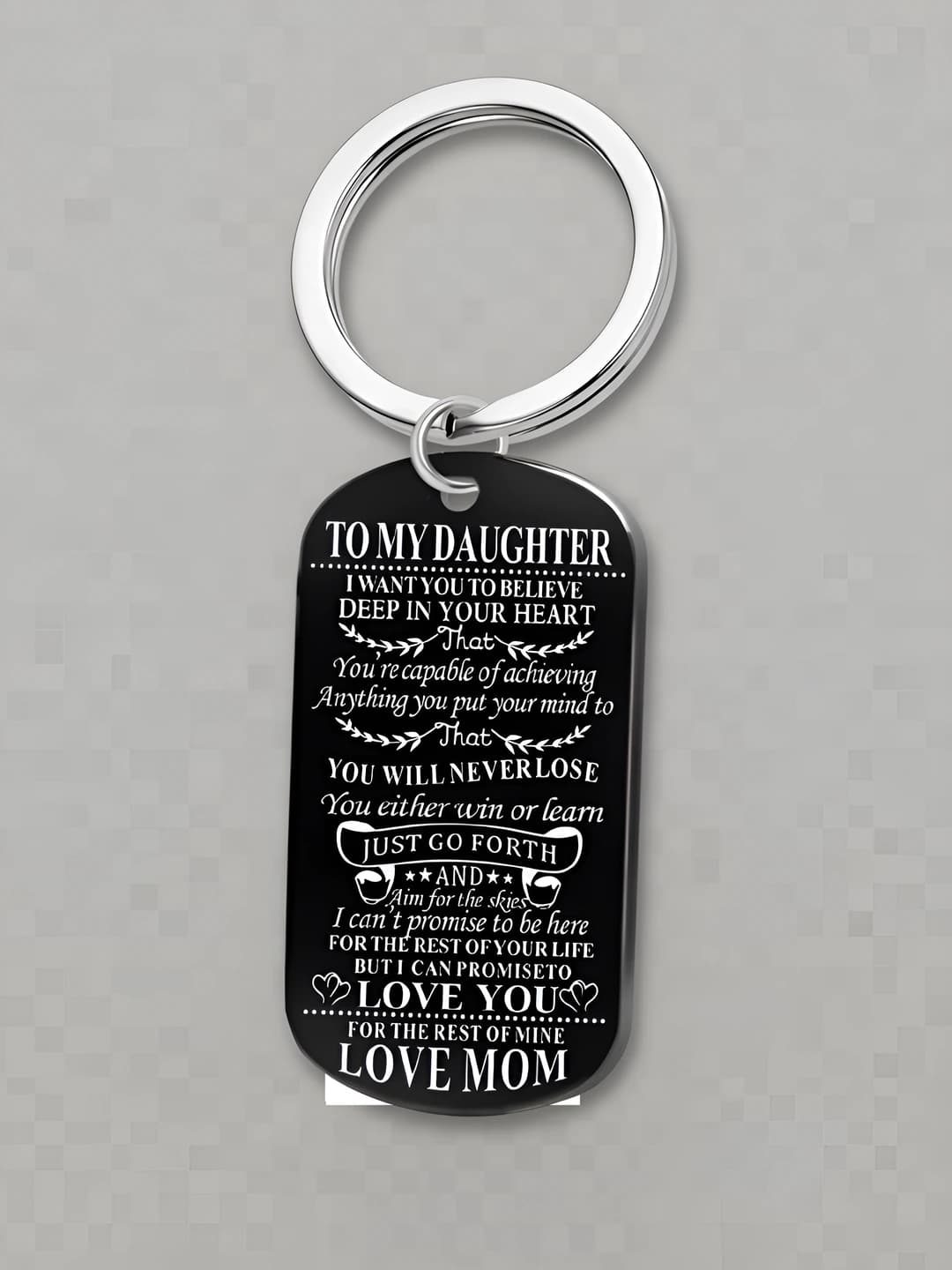 Чёрный MOM-DAUGHTER брелок
