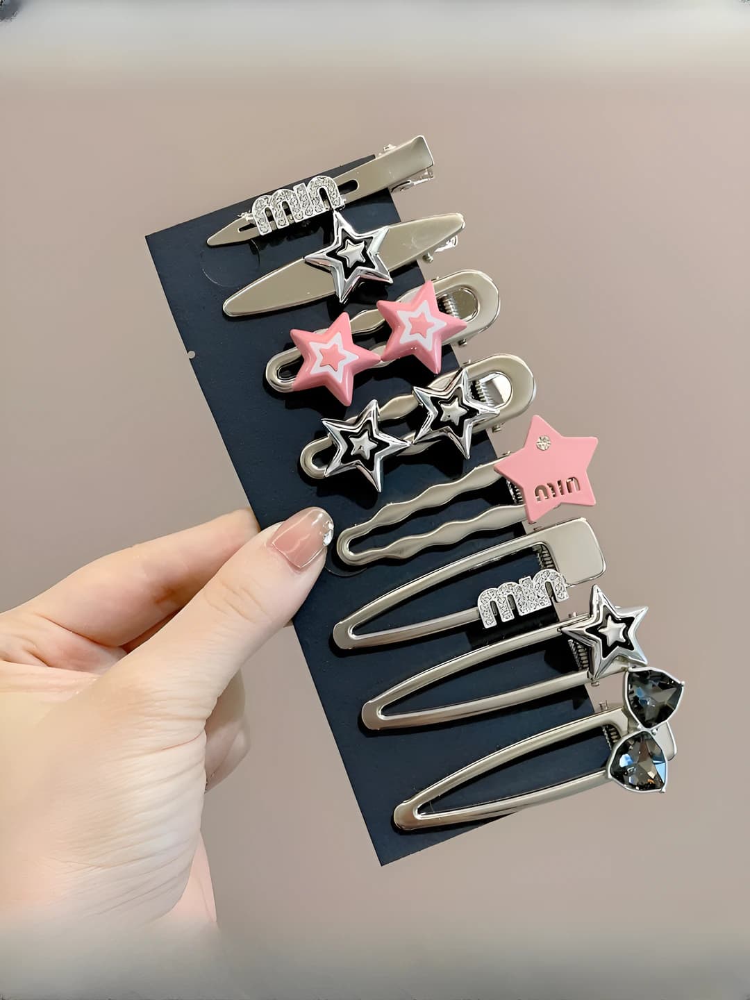 22 Black stars 8 pcs
