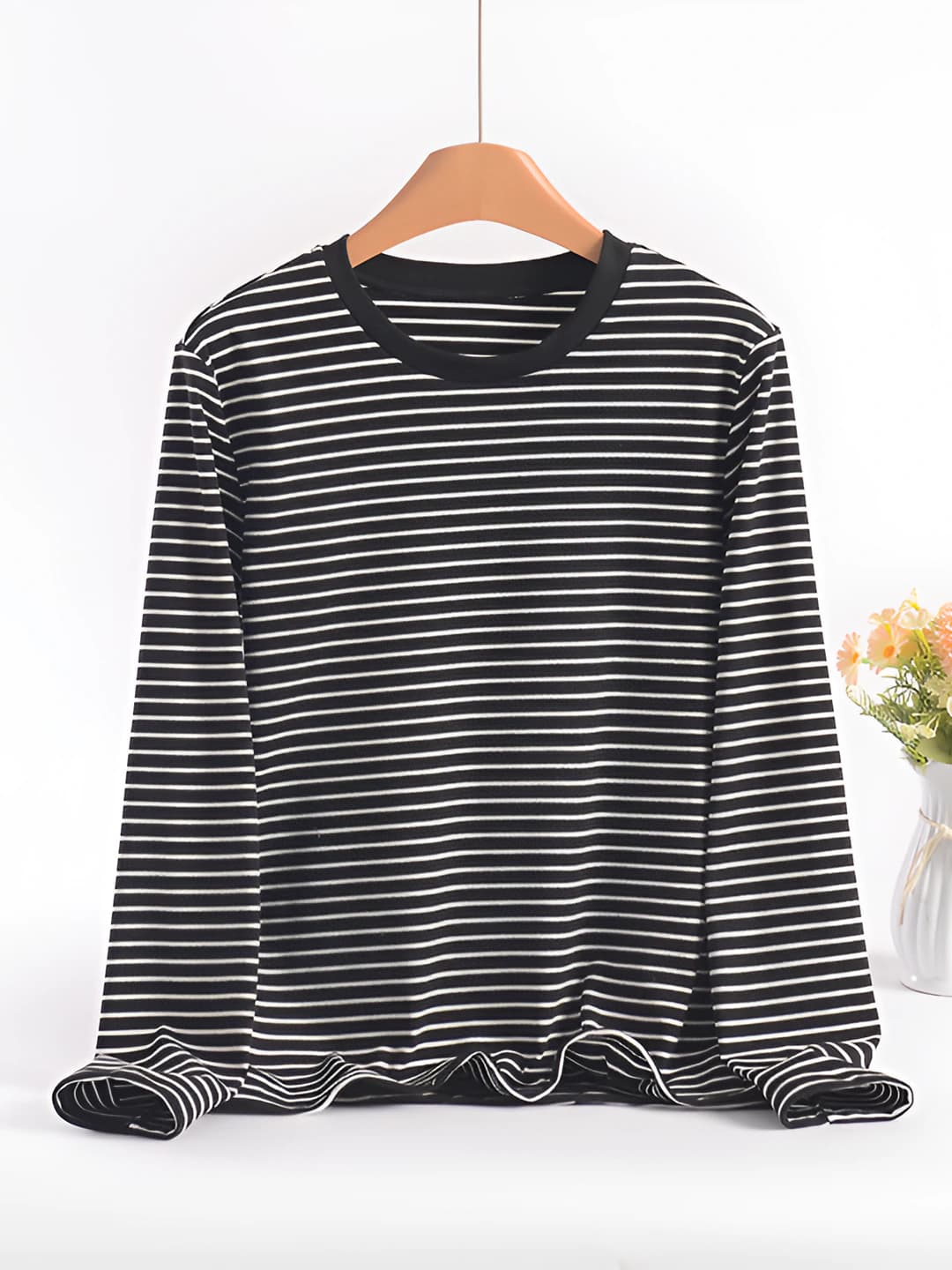 Black with white stripes