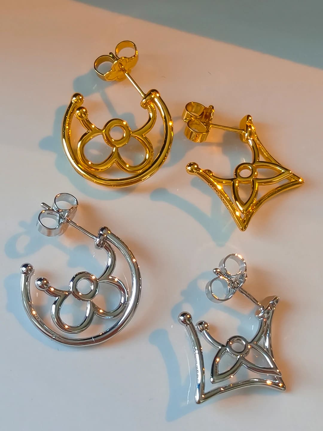 Женские серьги с асимметричным дизайном, покрытие 14K золотом, штифт из серебра 925, геометрический элемент дизайна