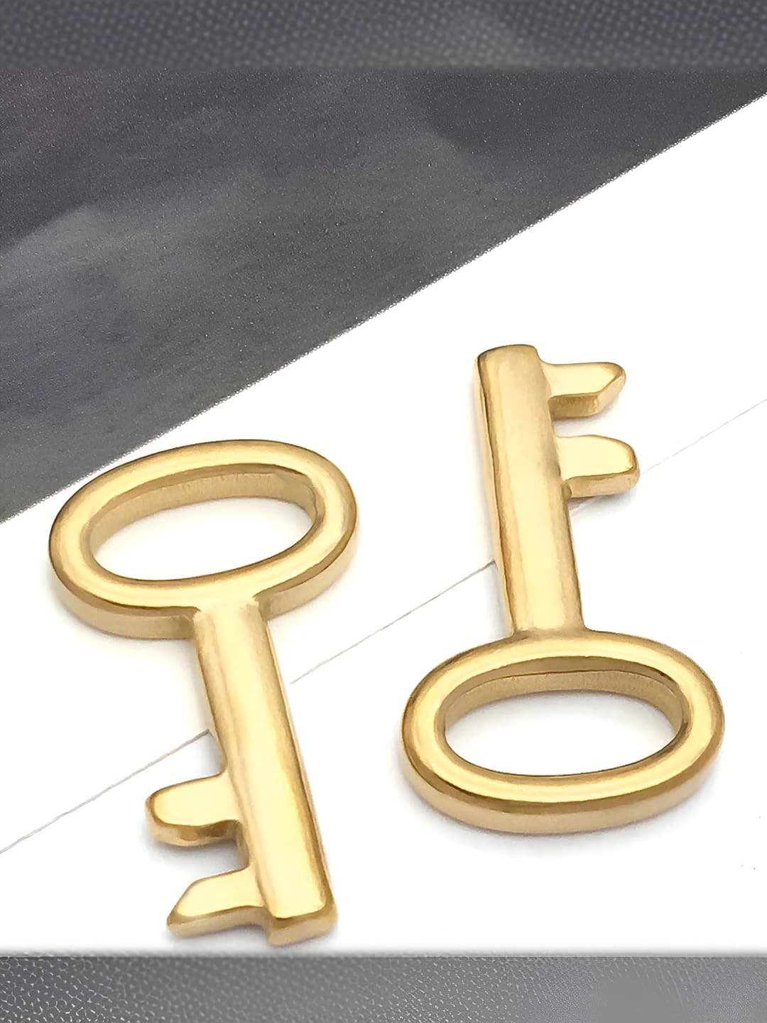 1 ta 13x22x3mm Oltin pushti qotishma kalit