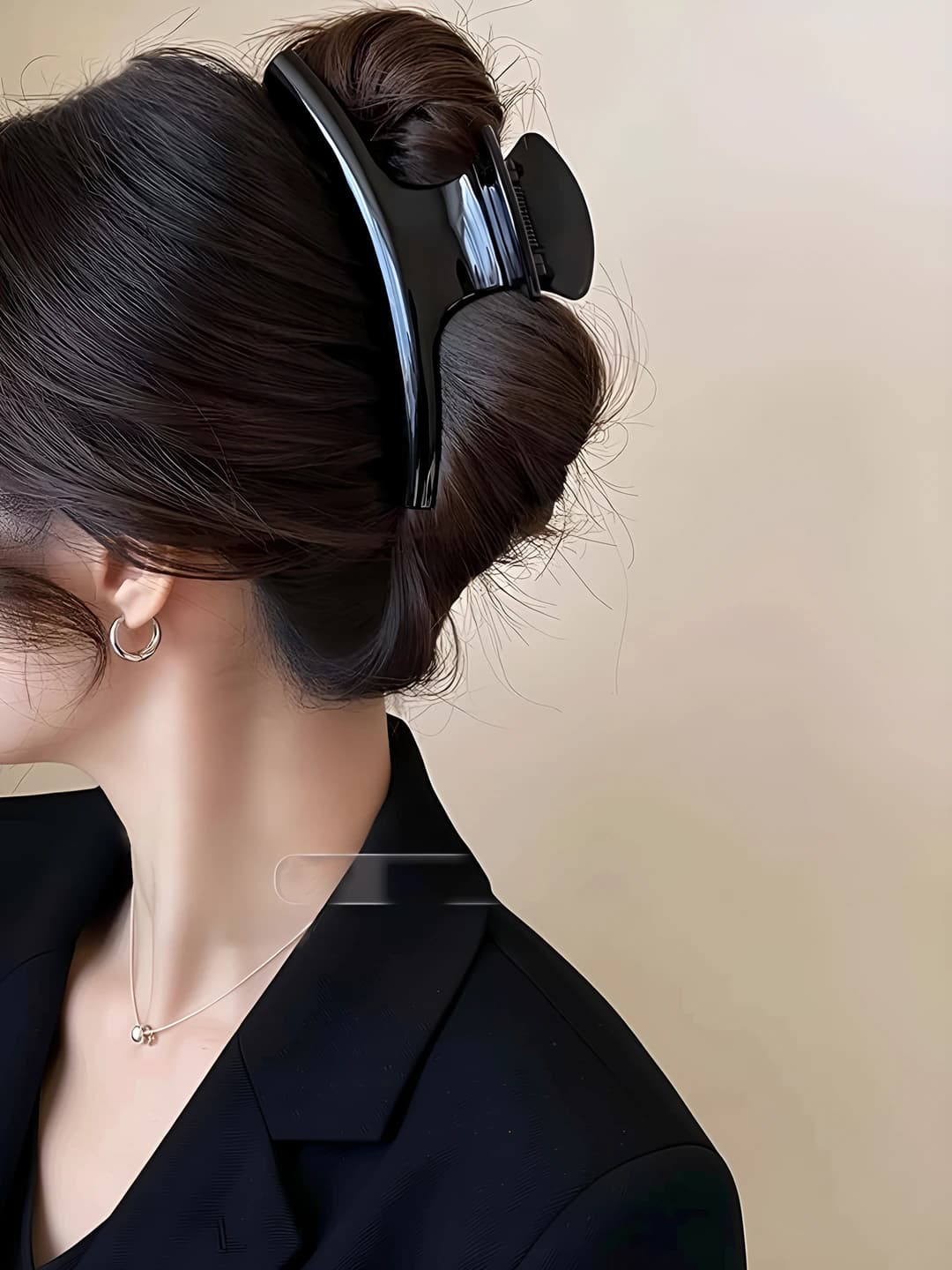 Black clip 15 cm
