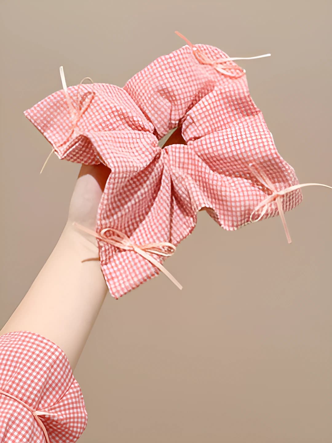 3# Pink-white plaid