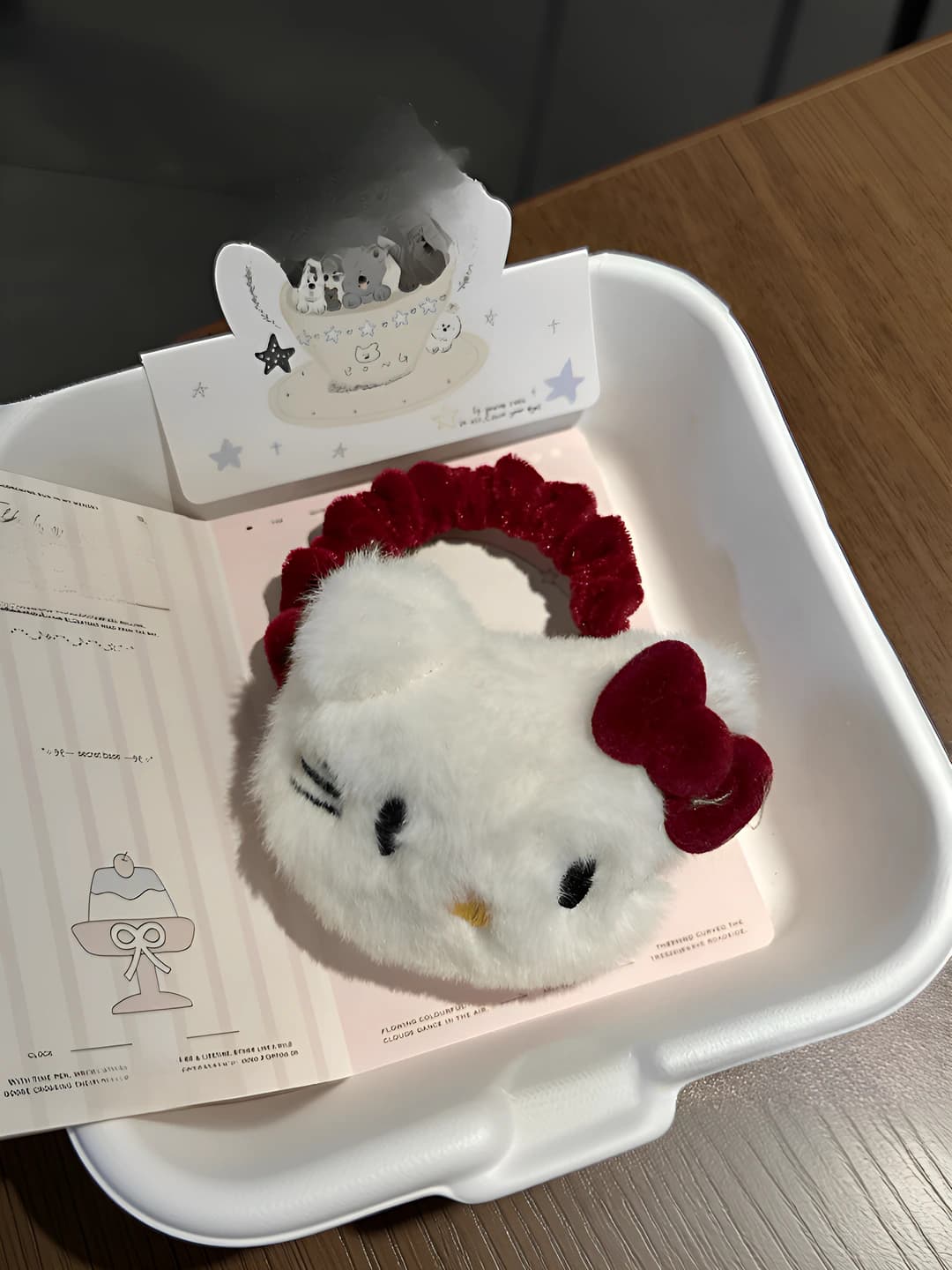KD Cat Dark Red Hair Tie