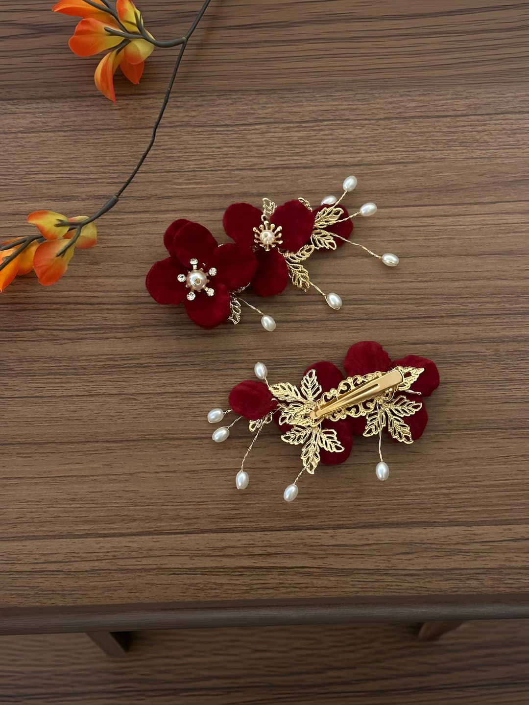 Red elegant - Duck clip single