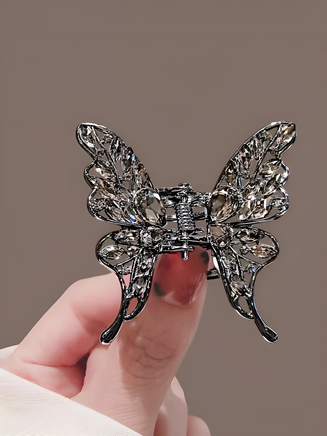 Zircon butterfly clip