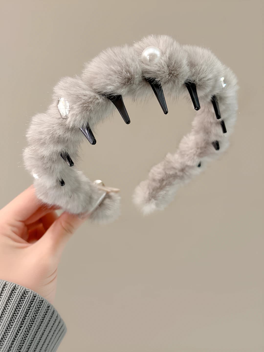 2# Жемчуг, серый, шир. 4 cm