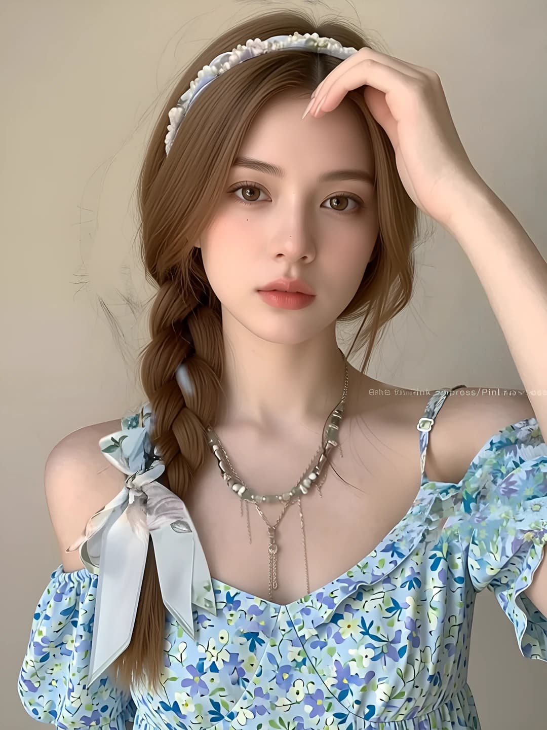 Light blue flowers