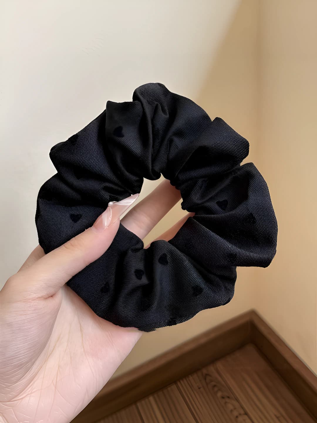 6# Сердце чёрный 9 см