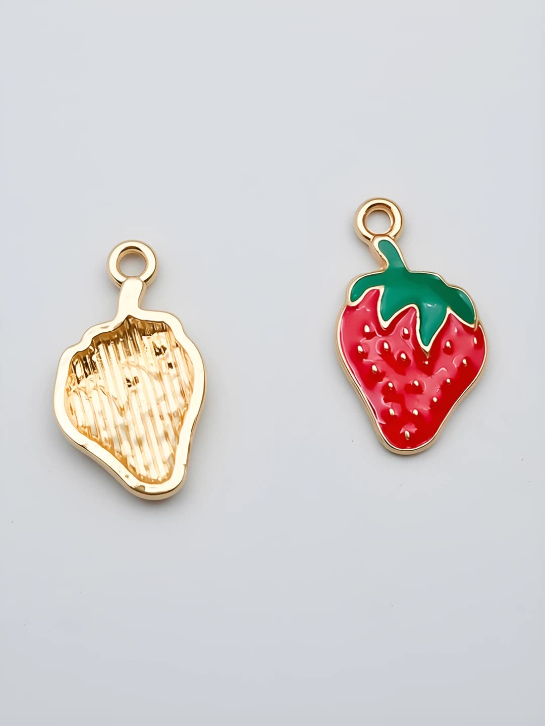 Red, strawberry, 24x14mm, 1.3g