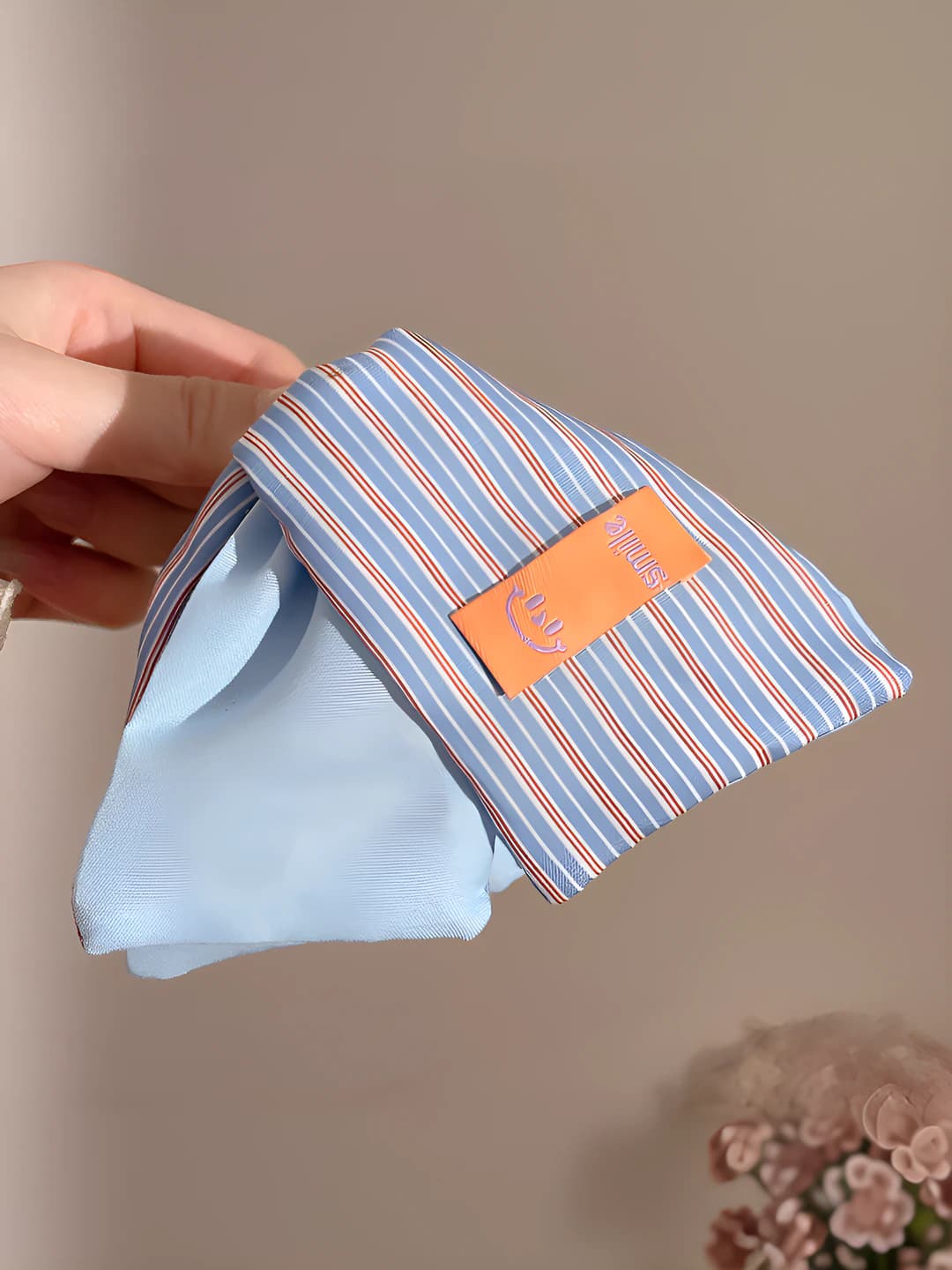 Blue-orange striped approx. 13 cm