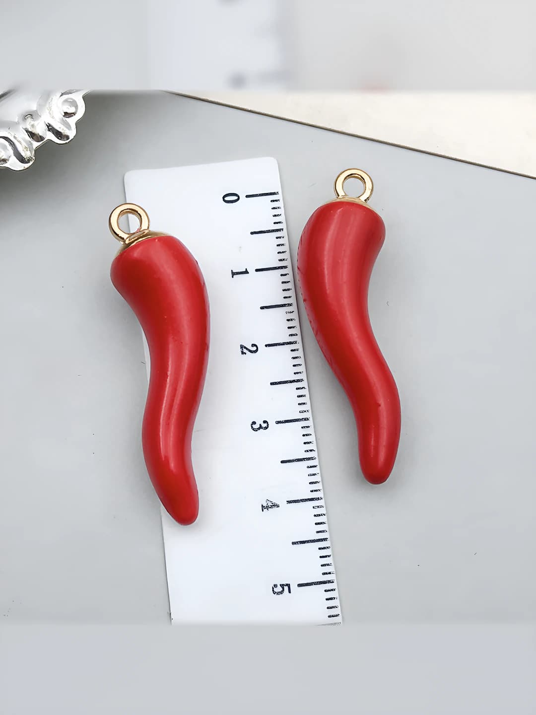 1 pc max size red 3D pepper 40x11x11 mm - 9.95 g