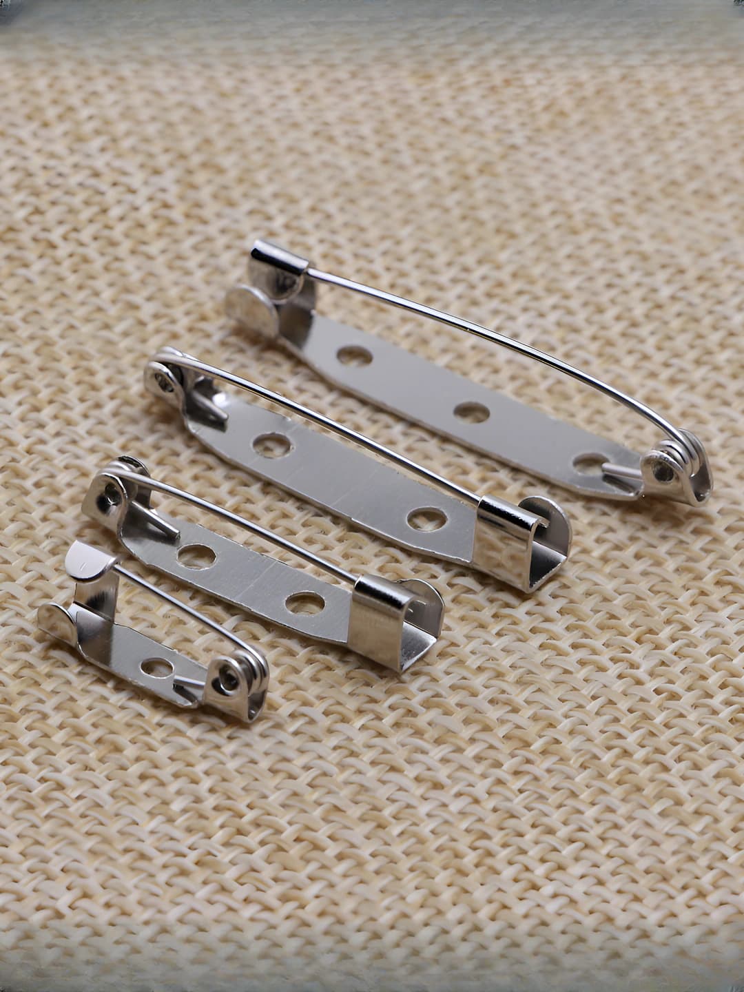 Women's retro style iron brooch, geometric shape, electroplated, fixing feature