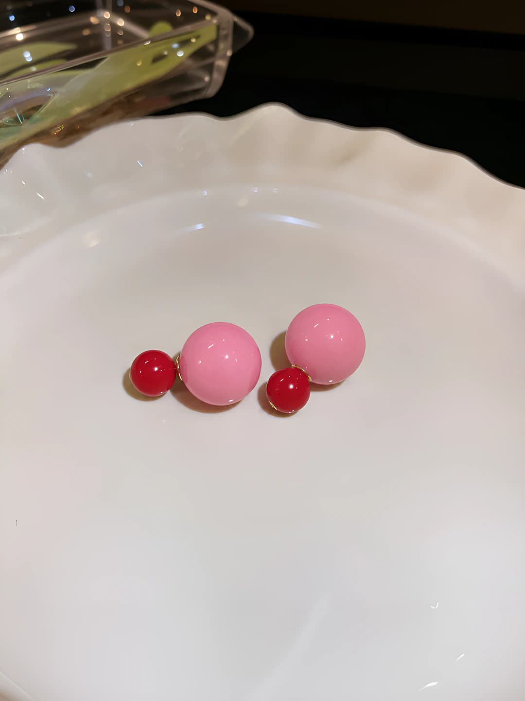 3# Pink - Pair - Copper pin - 2.3 cm
