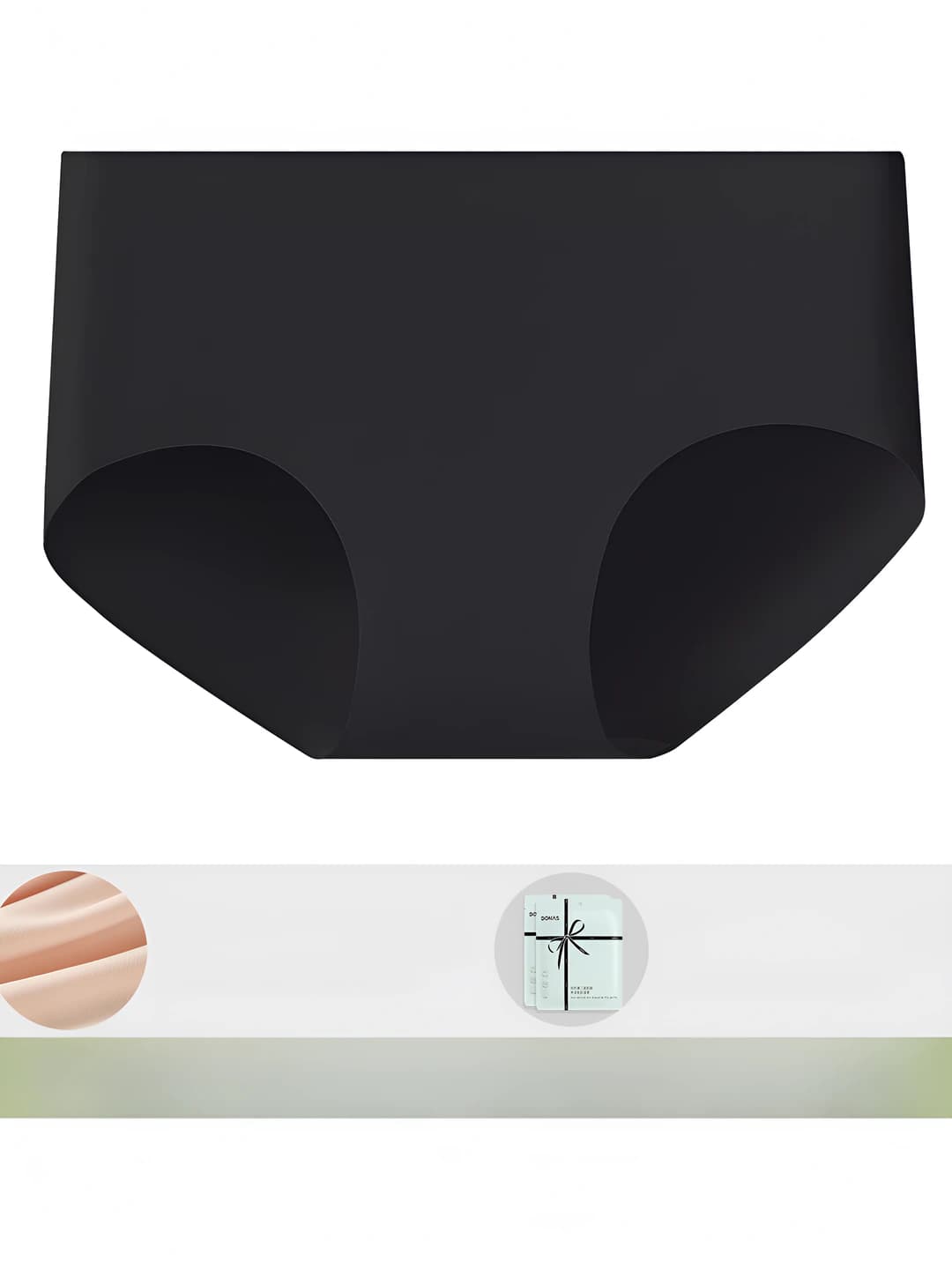 Invisible seamless, special care, classic black, 10A antibacterial