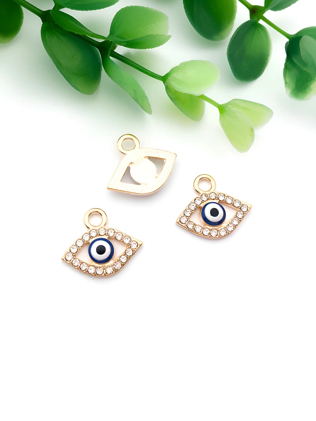 1 pc Gold gold eye 16x14mm