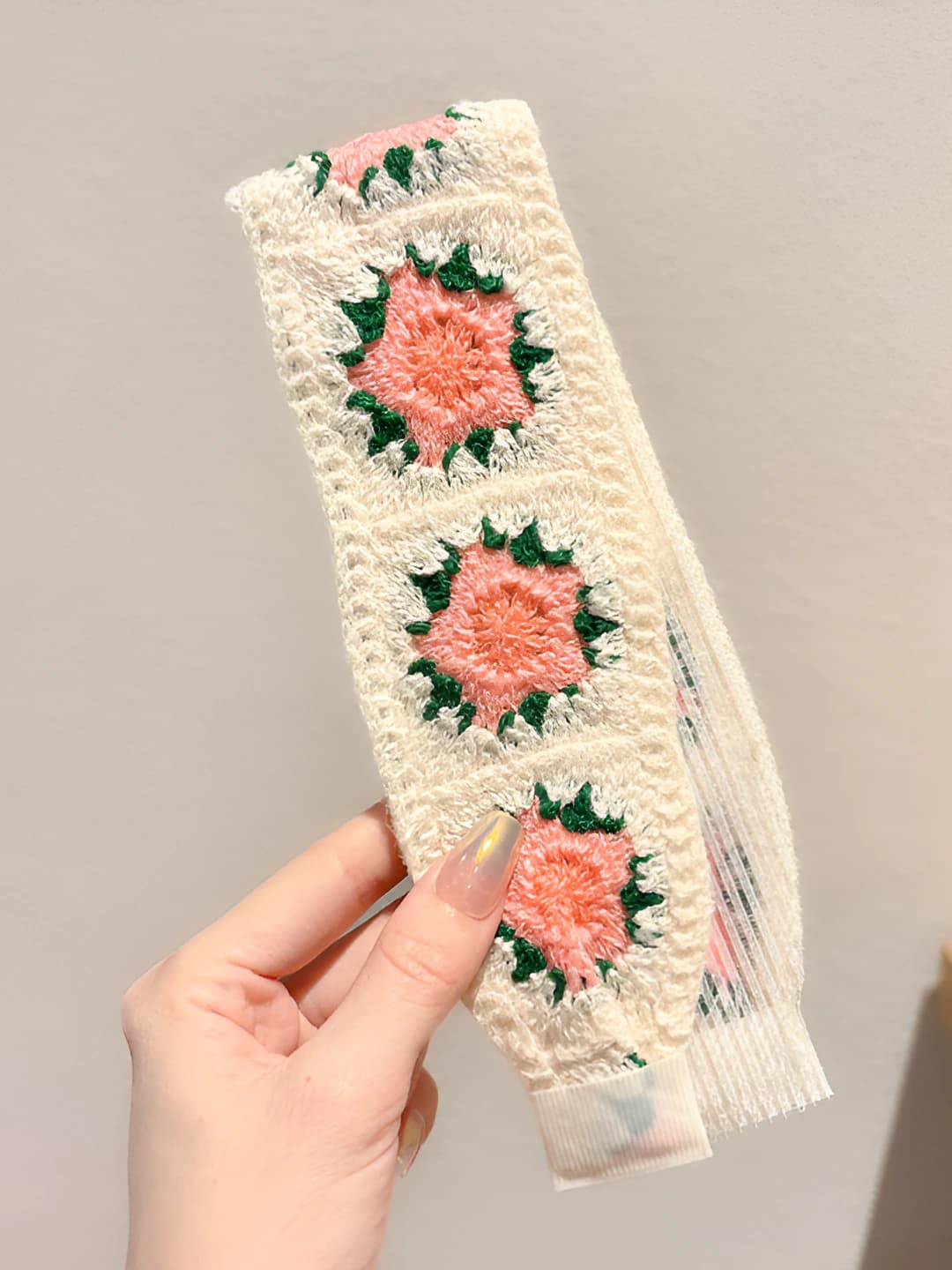 10# Beige pink floral variant 37.5 cm