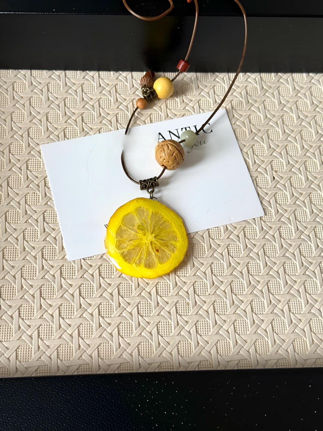 Lemon necklace