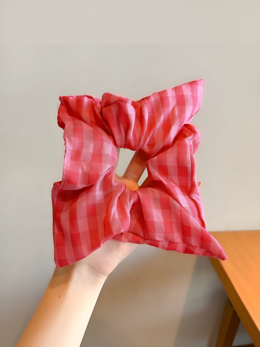 4# Red plaid