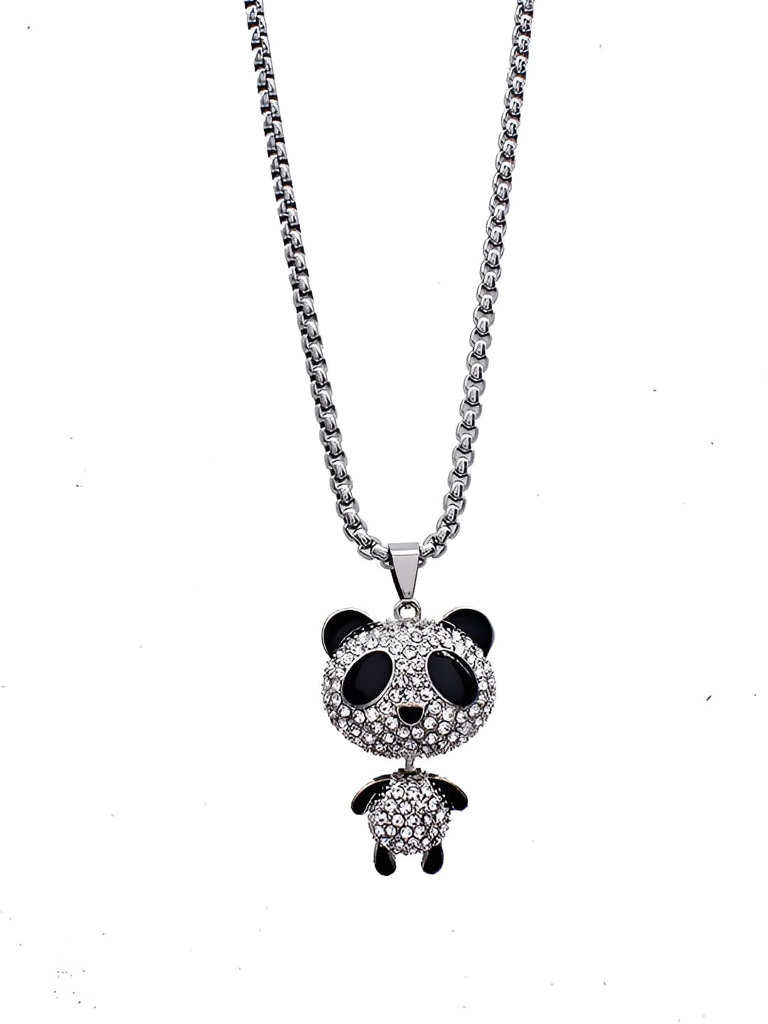 Small panda + 60cm titanium chain