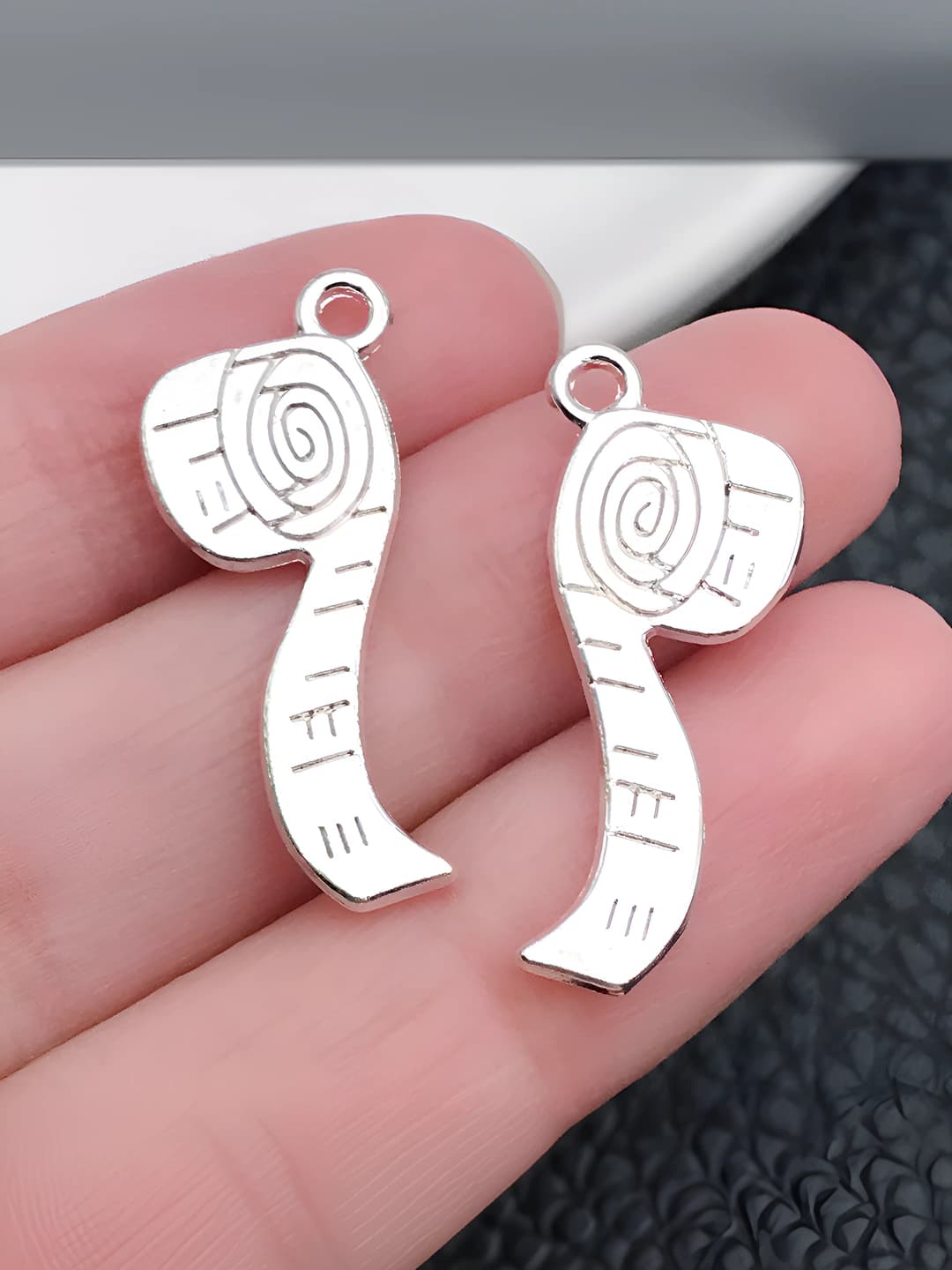 1 шт, блестящее серебро, 11x27mm, 1.3g