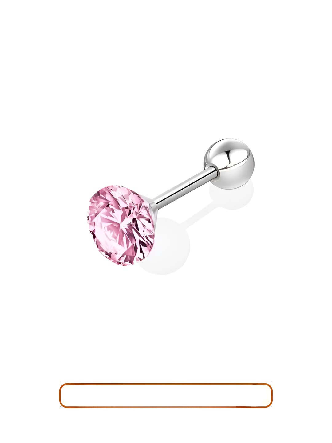 Pink earring 1 pc