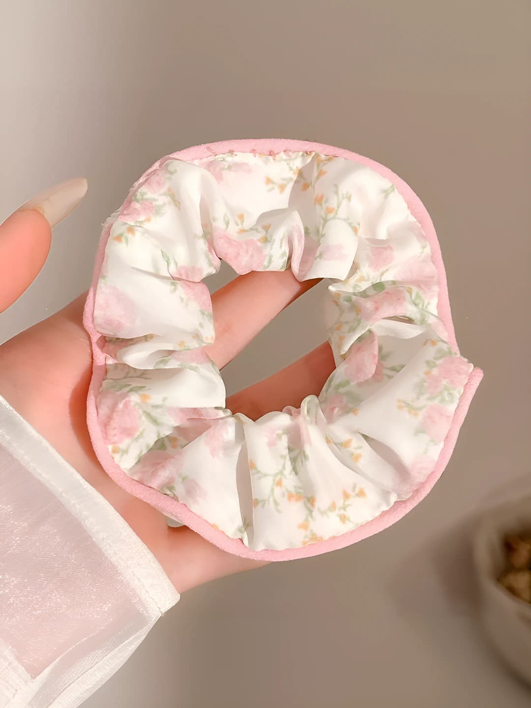 Розово-белый, 10 см