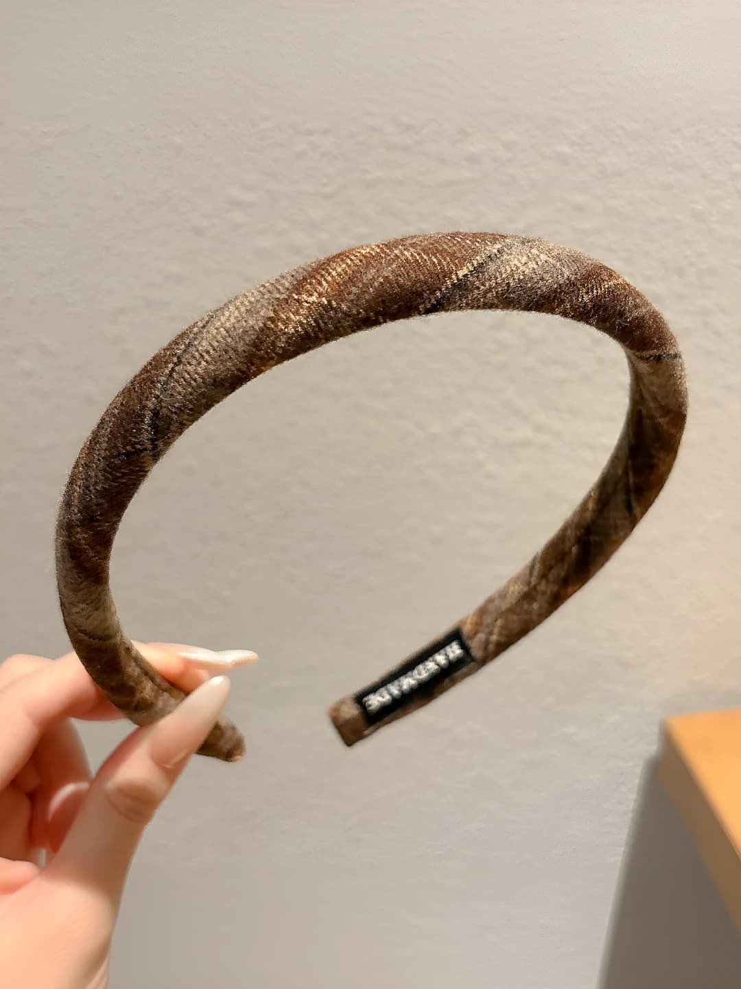 Coffee plaid - 2 cm