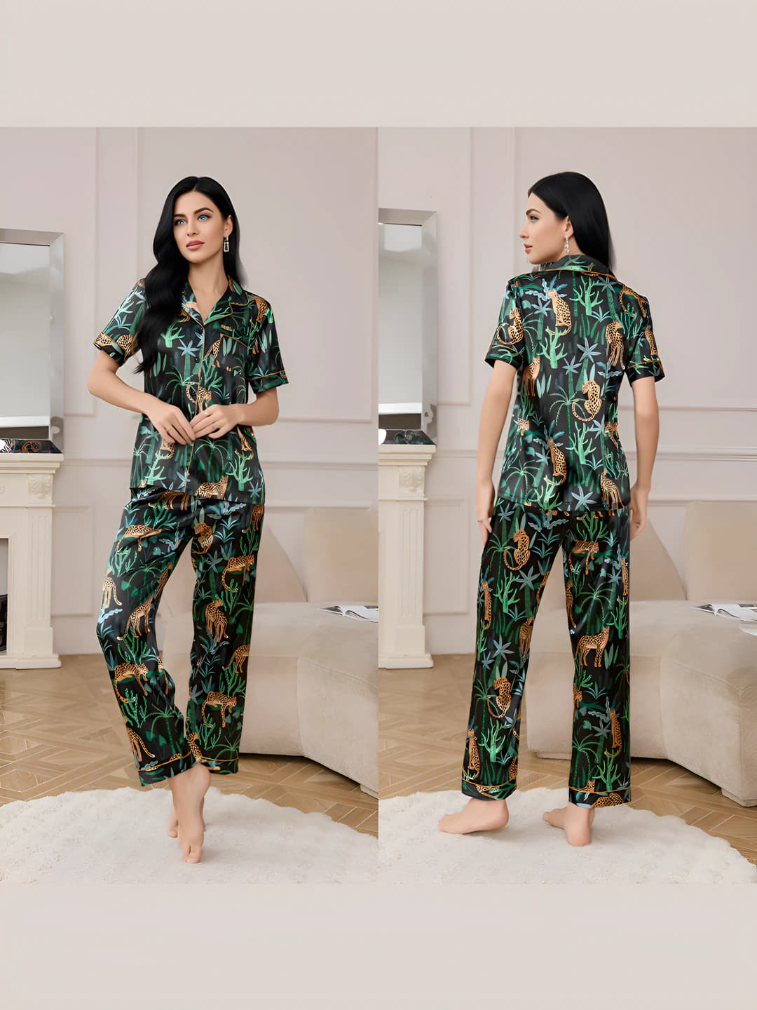 Green Tree Gold Leopard