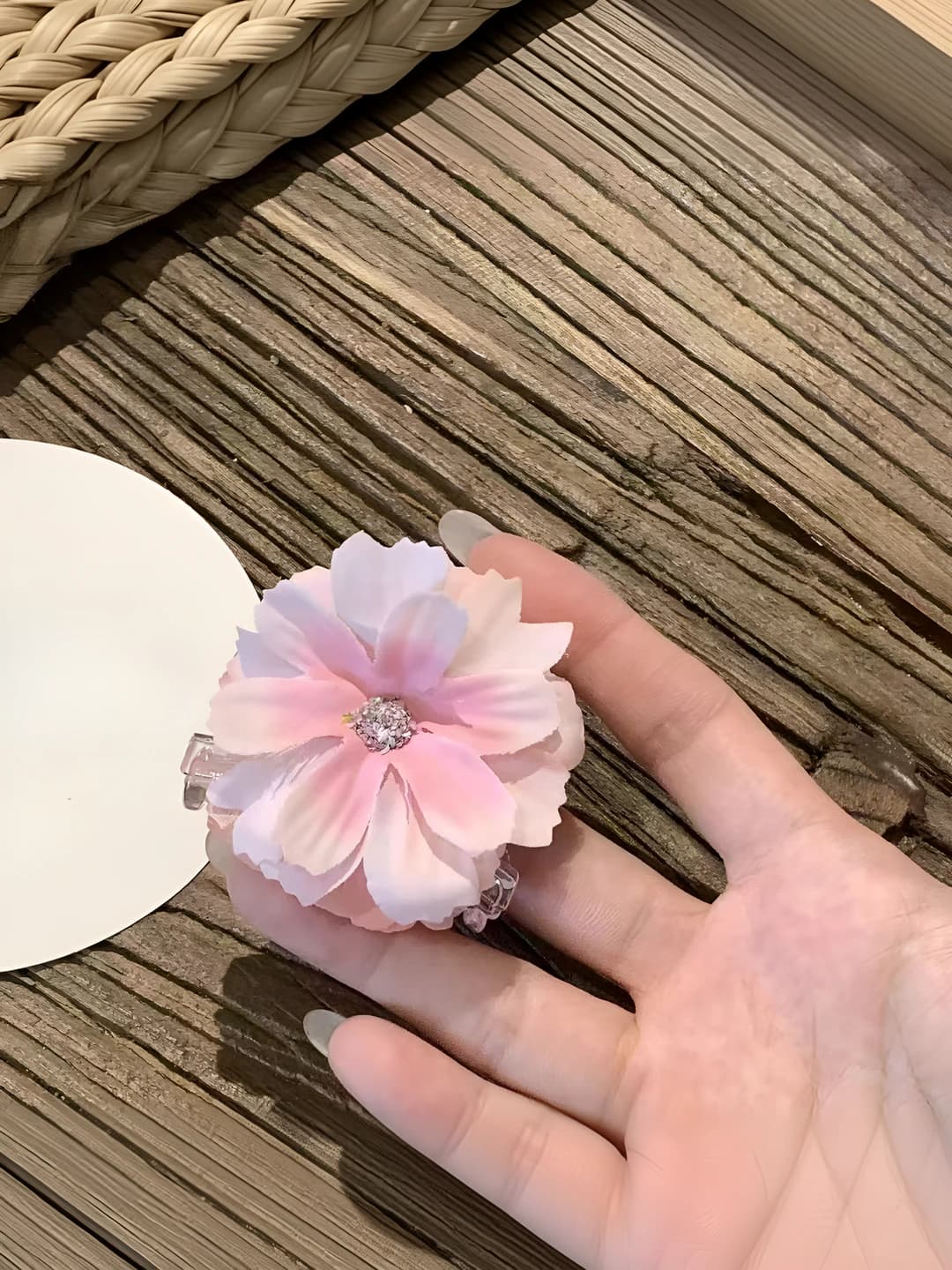 Pink hair clip [1 pc]