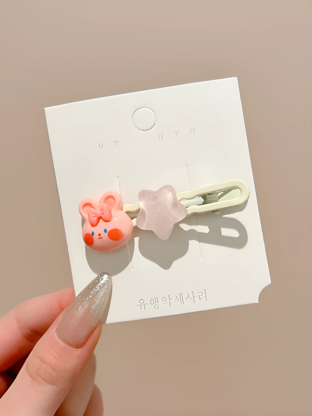 Pink rabbit, 6 cm