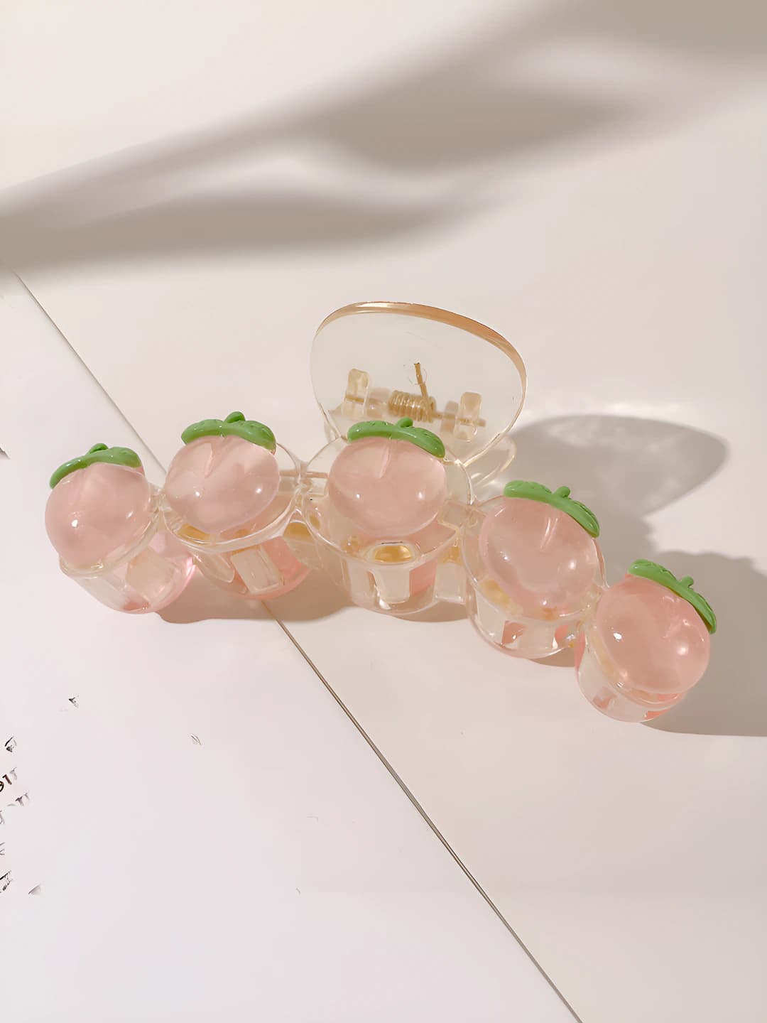 1# Clear peach clip