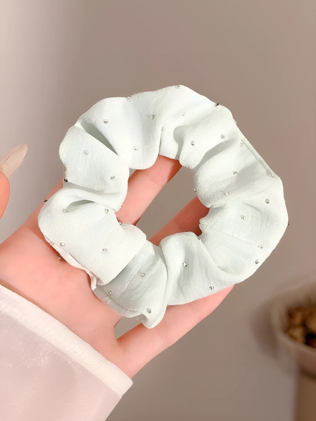 Голубой, стразы, 10 см
