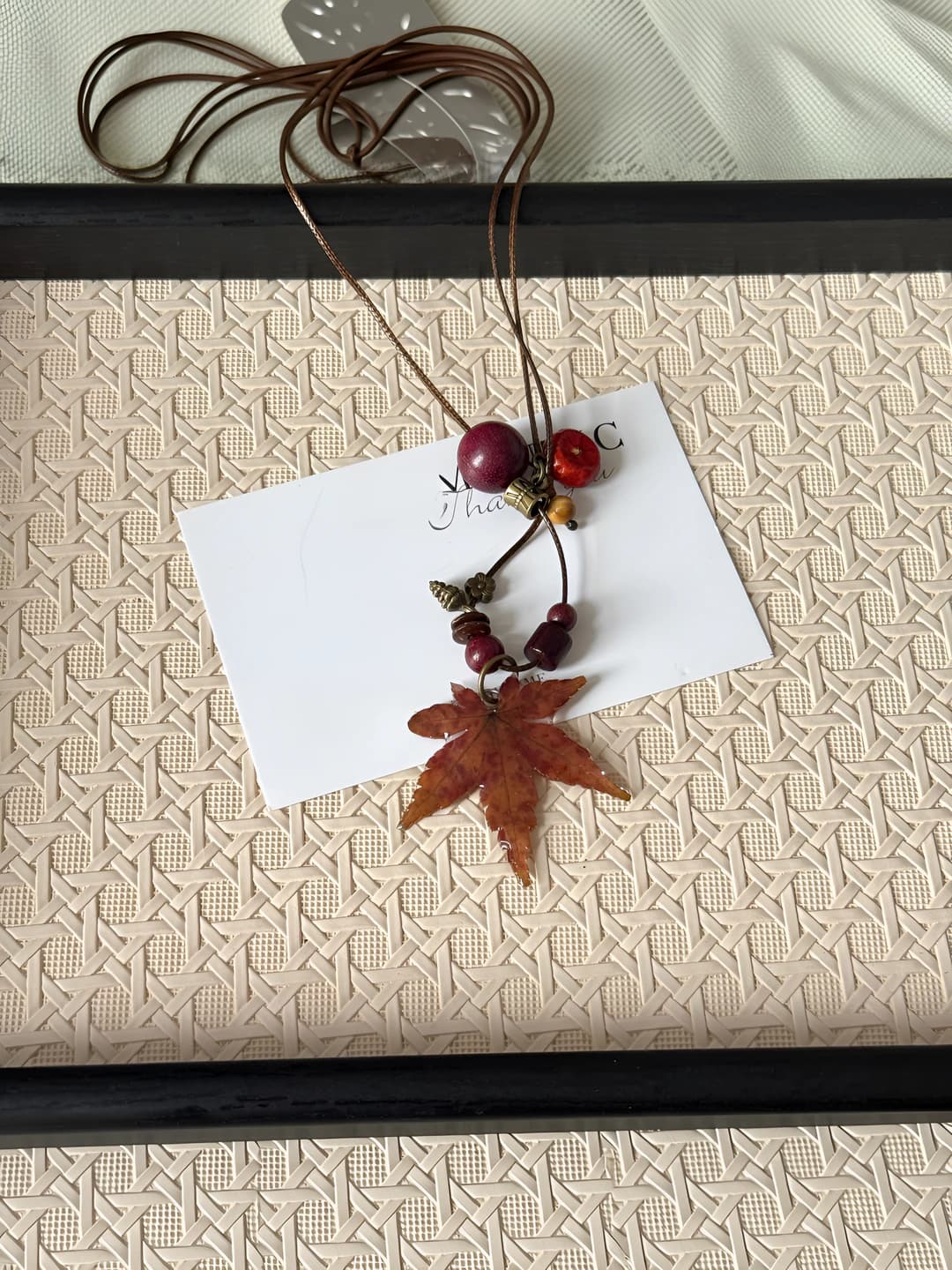 Maple leaf pendant