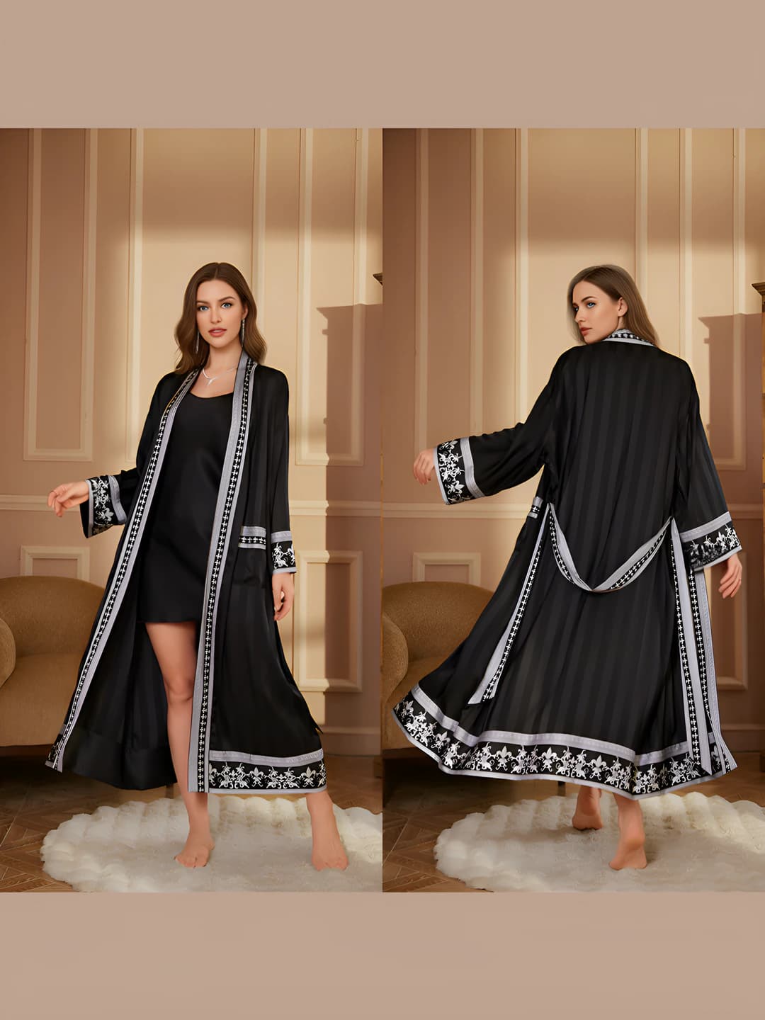 3373 Dark grey+Black