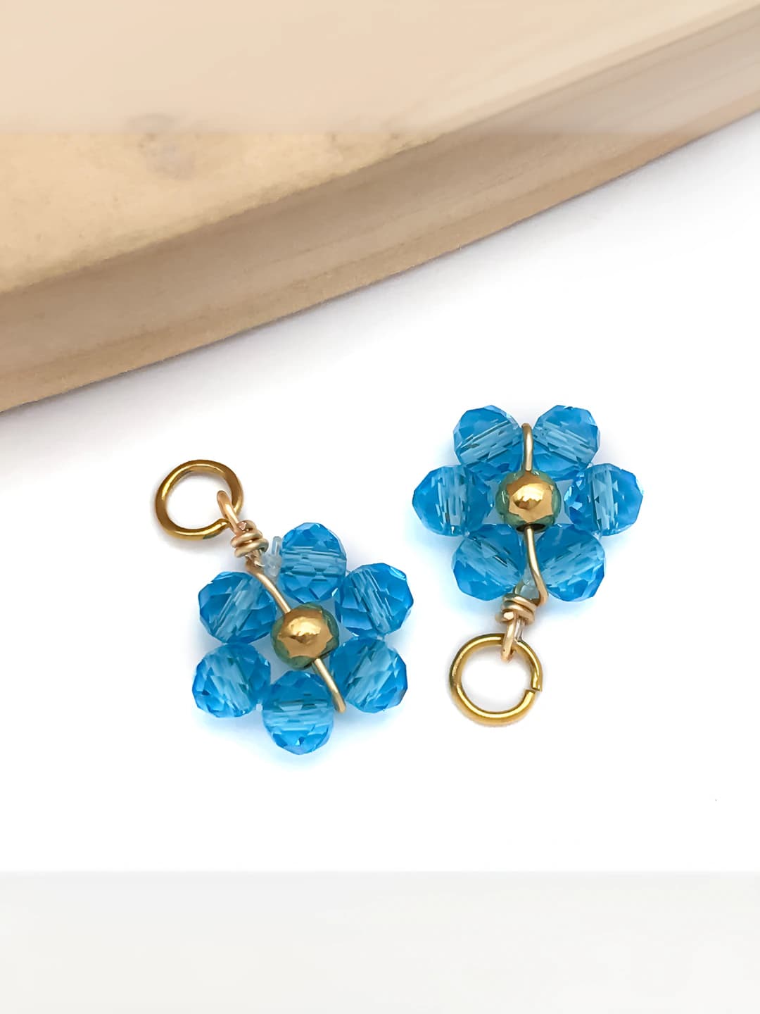 1 шт. прозрачный бирюзовый, 10x15mm-0.4g